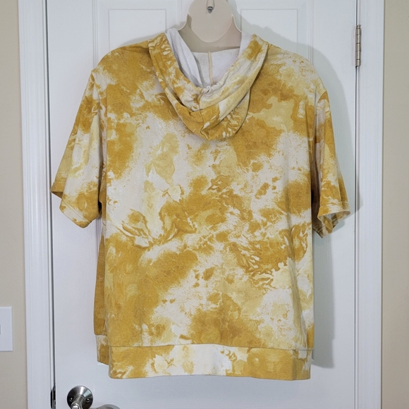 No Boundaries Yellow Tie Dye Shirt Sleeve Hoodie Plus Size 3xl - Picture 6 of 8